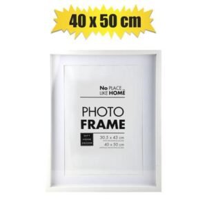Picture-frame pl shadow box 40x50cm whte