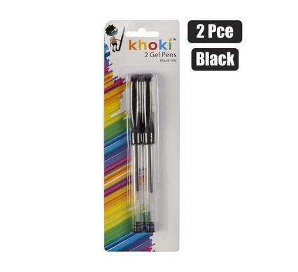 Pen ball gel black 2 pack