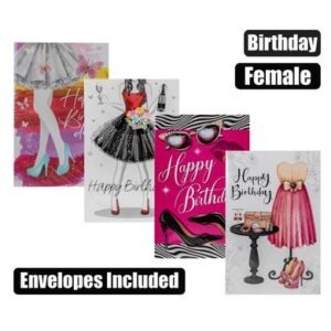 Card & envelope birthday - female (1)