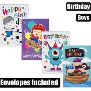 Card & envelope birthday - boy