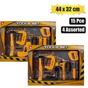 Boys playset constr tools 15pc44x32cm