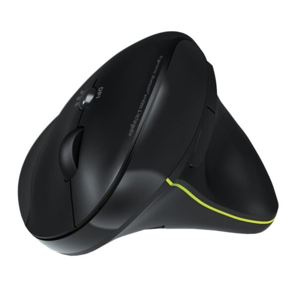 Port Connect Wireless Rechargeable Ergonoc Mouse Bluetooth- Black - Image 2