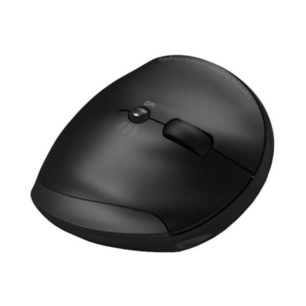 Port Connect Wireless Rechargeable Ergonoc Mouse Bluetooth- Black - Image 3